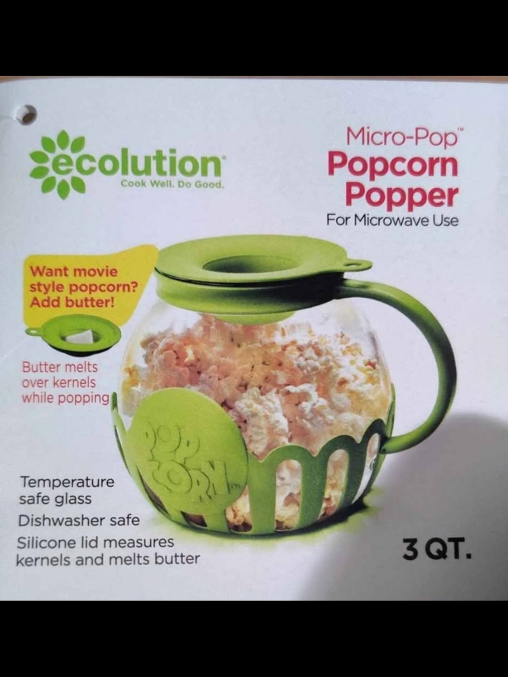 Ecolution Micro-Pop Popcorn Popper - Green